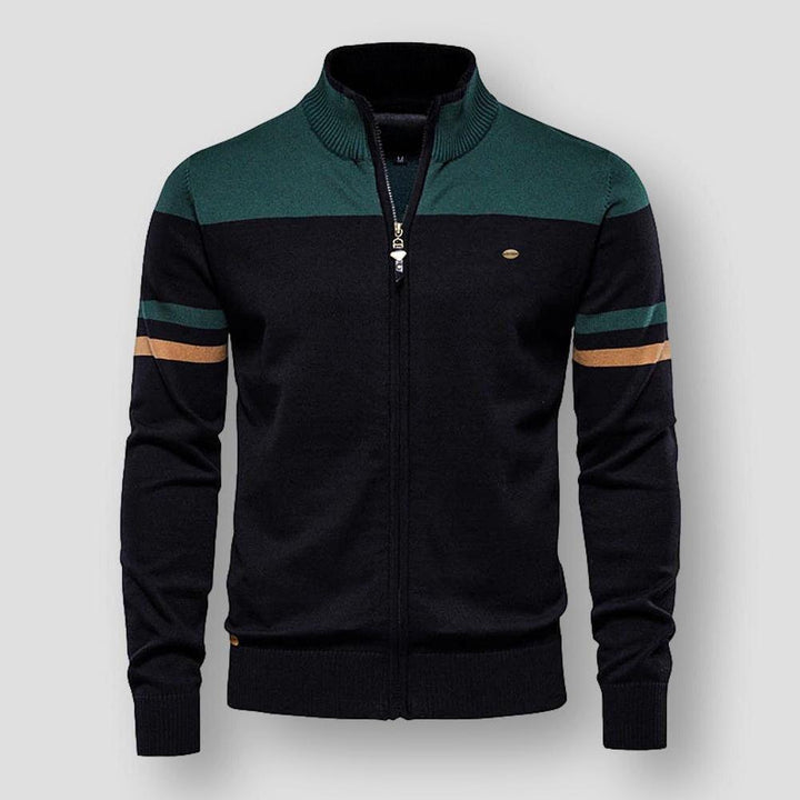 Stilla | Herrers Zip-Up Farveblokjakke