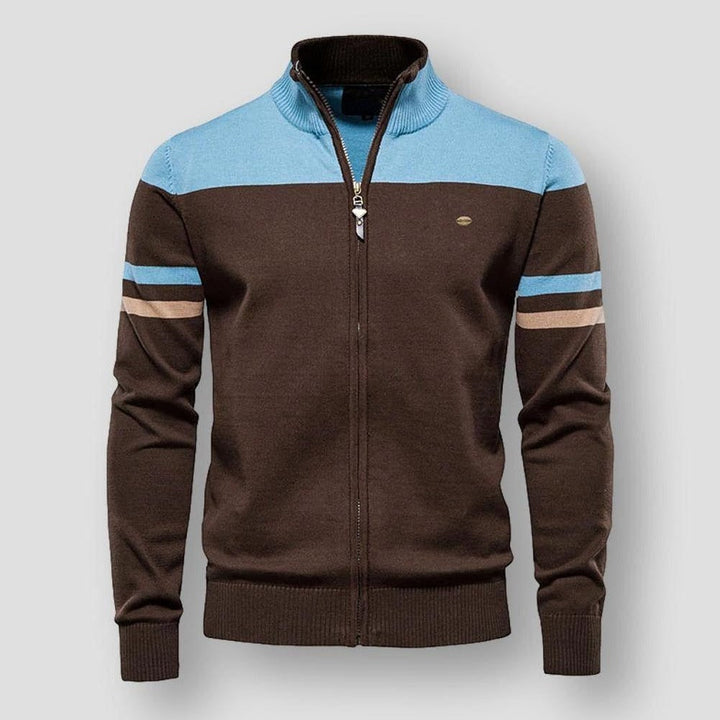 Stilla | Herrers Zip-Up Farveblokjakke