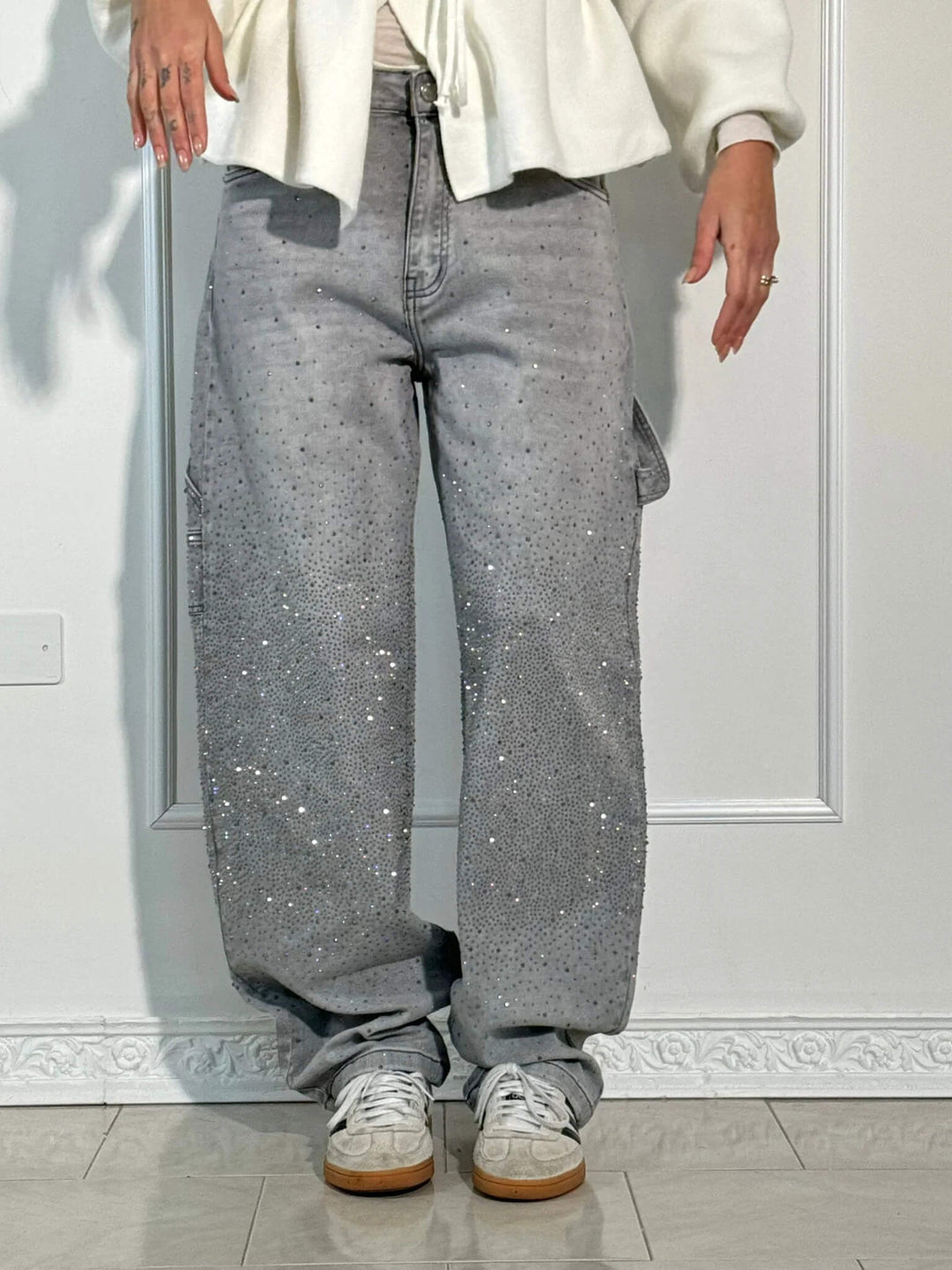 Stilla | Dekorativ Diamant Jeans