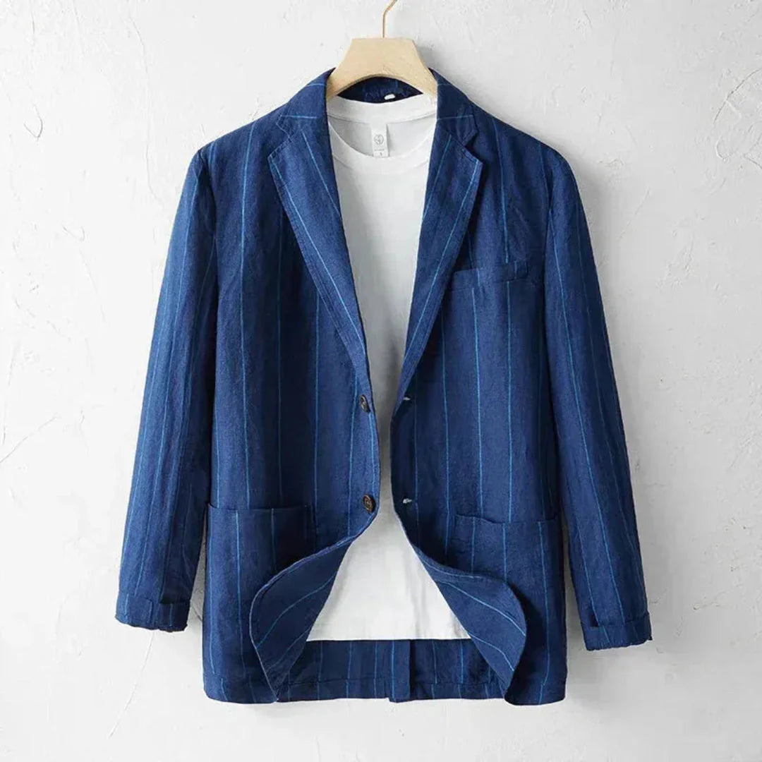 Stilla | Stribet Linned Blazer