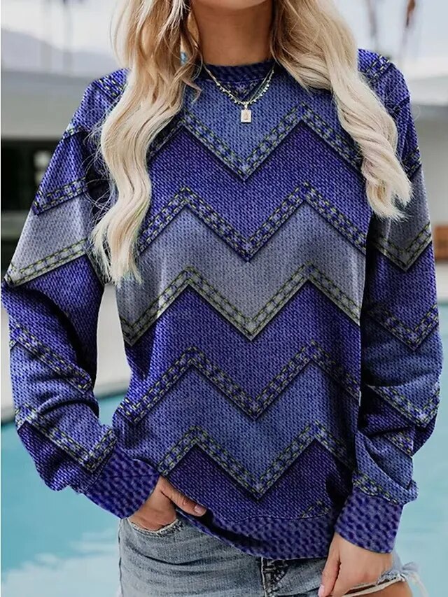 Stilla | Den Behagelige Geometriske Sweatshirt