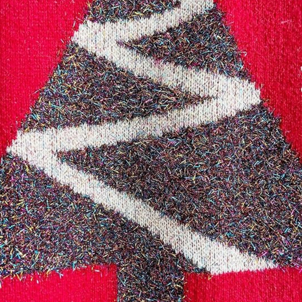 Stilla | Sweater med Juletræsprint til Dame