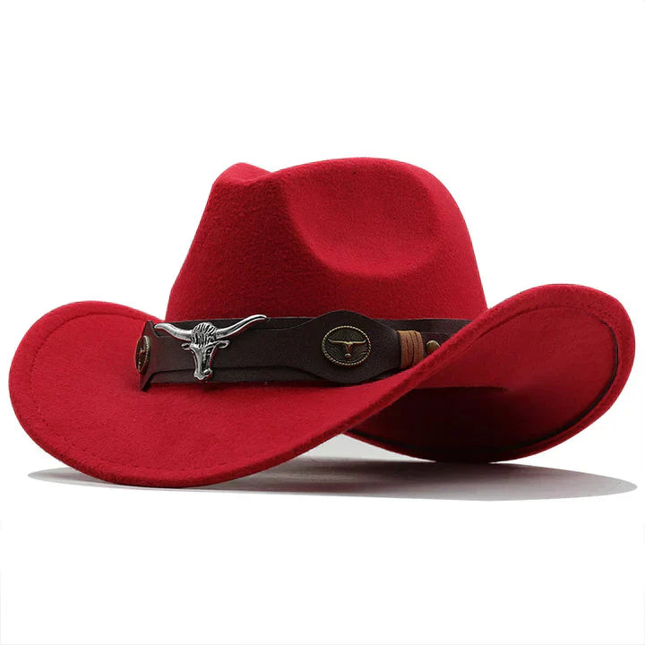 Stilla | Filth western hat with bull buckle strap
