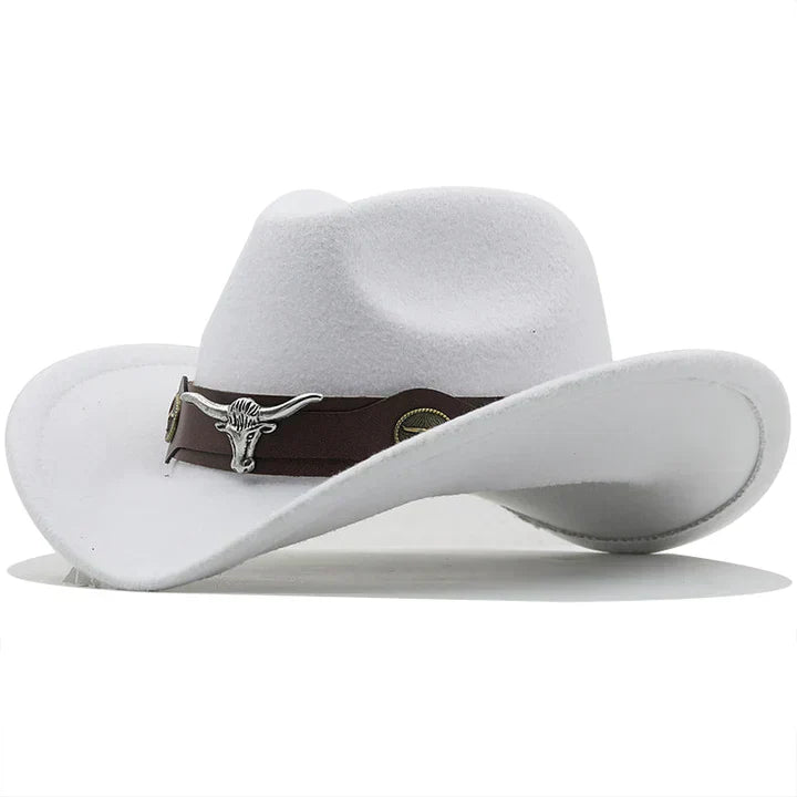 Stilla | Filth western hat with bull buckle strap