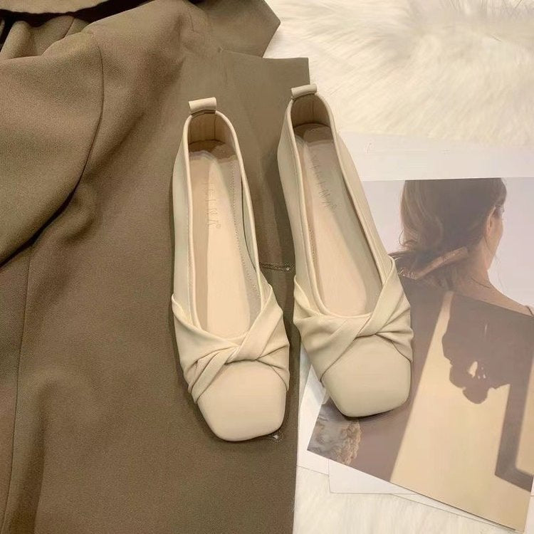 Dame Ballerinas med moderne knude-design og komfortabel sål Stilla