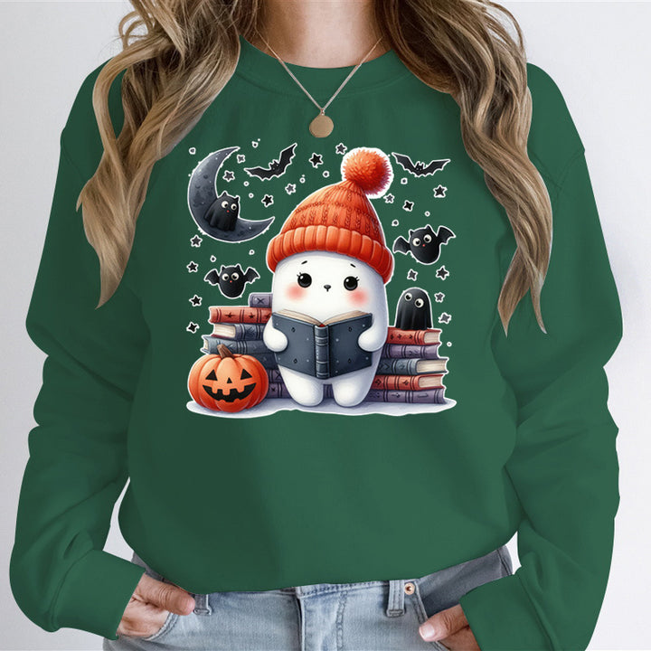 Dame sweatshirt med legende Halloween motiv og materiale af høj kvalitet Skovae