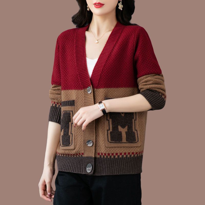 Damer casual cardigan med moderne kabelmønstre og praktiske lommer Stilla