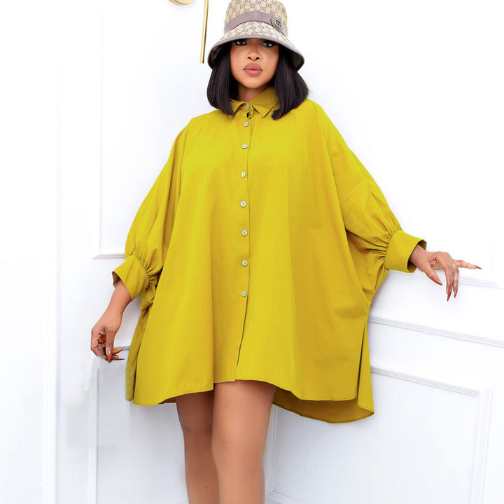 Damebluse med oversized skæring og elegante knapper Stilla
