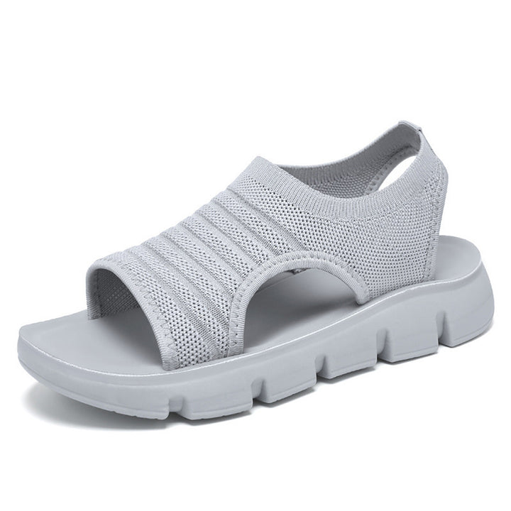 Femme Åndbare Åben-Tå Sport Sandaler med Komfort-Fodskammel Stilla