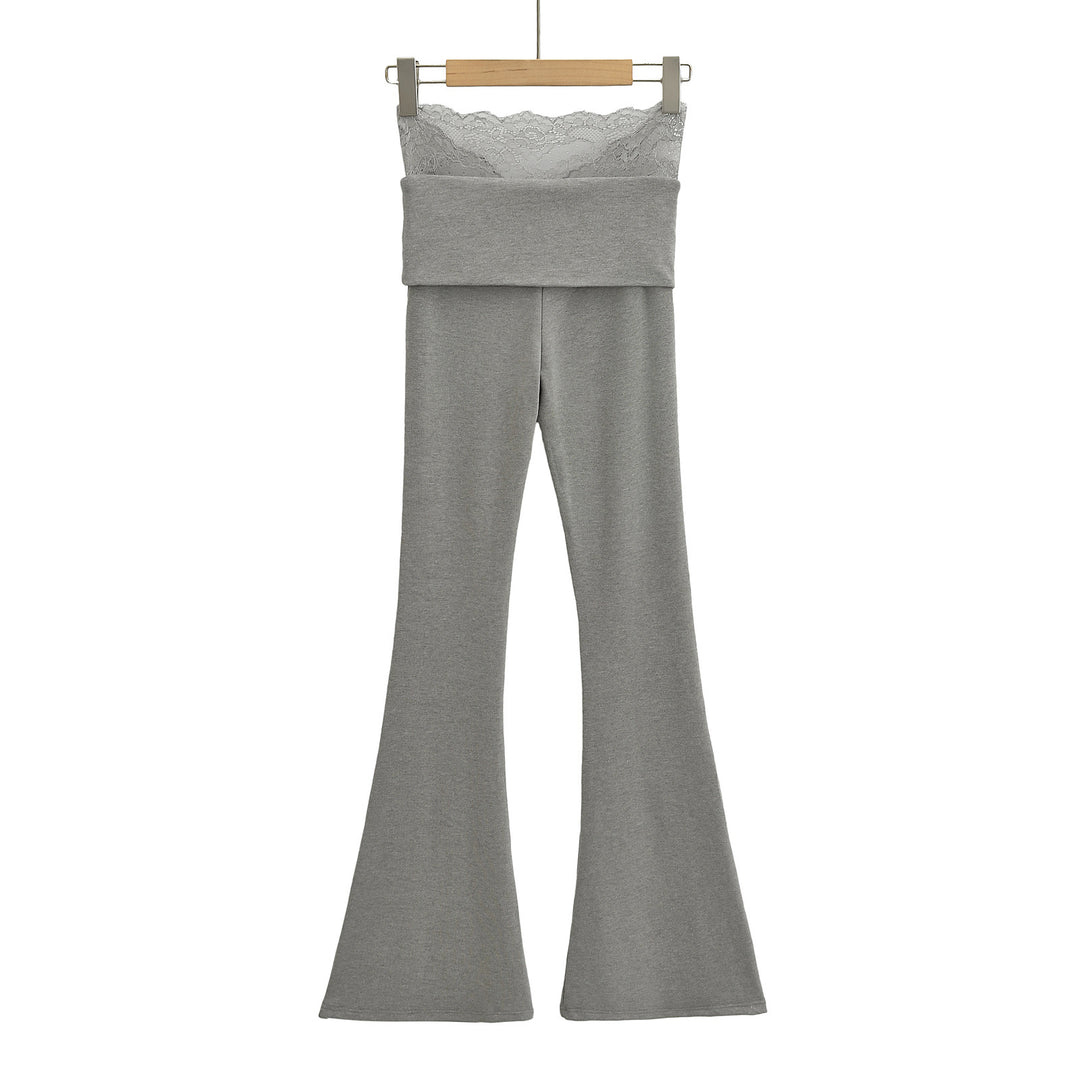 Dame Løs Bootcut Leggings med Spidssnit Stilla
