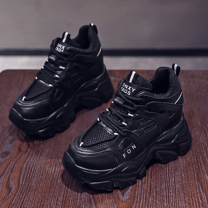 Dame Chunky Sneakers med åndbart mesh-overmateriale og skridsikker sål Stilla
