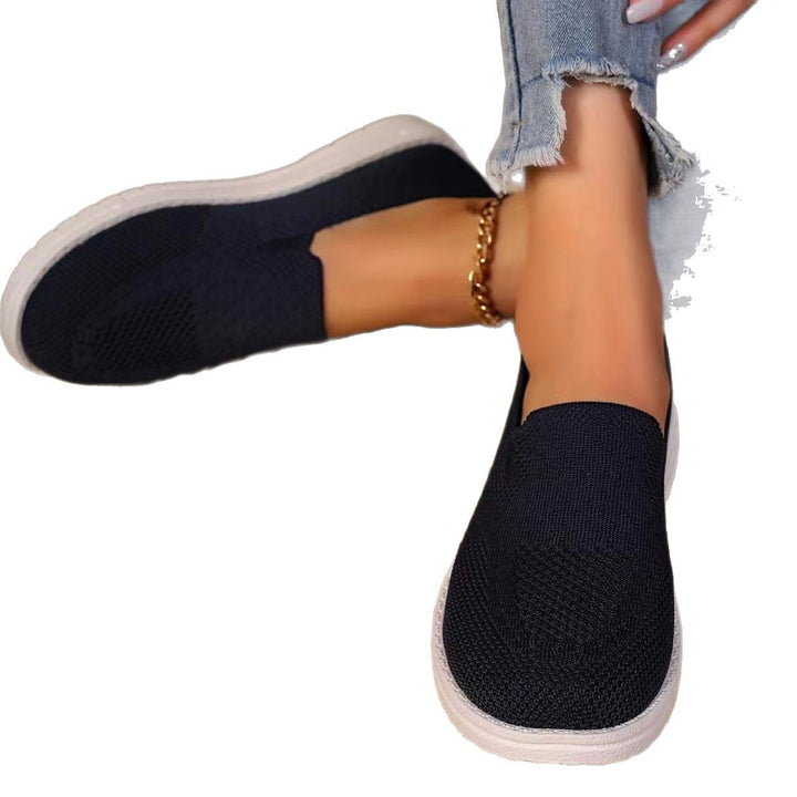 Dame Åndbare Slip-On Sneakers med fleksibelt Overmateriale og skridsikker Sål Stilla