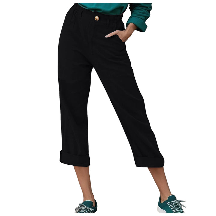 Dame Relaxed Fit Cropped Bukser Stilla