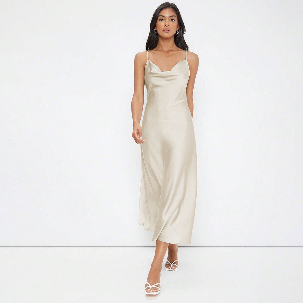 Stilla | Fest Slip Strømmende Elegant Lang Nederdel