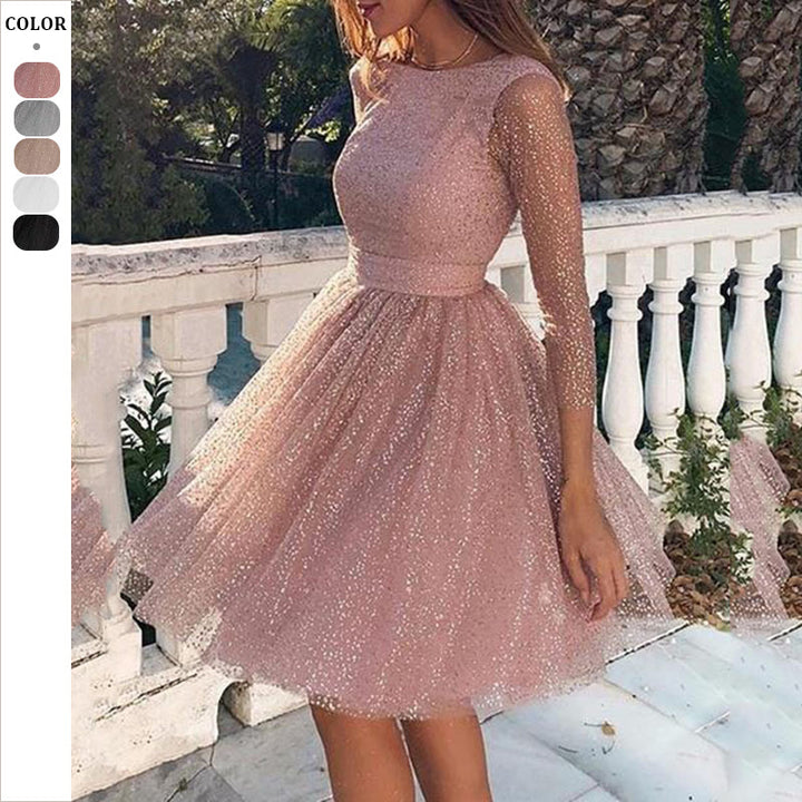 Dame Tulle-kjole med glitrende accenter og raffineret snit Stilla