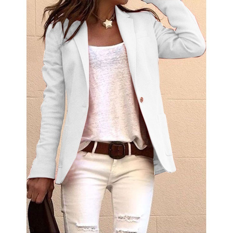 Dame elegant snit blazer med fin tekstur og moderne detaljer Stilla