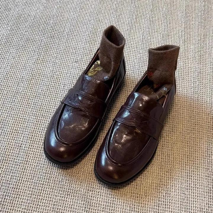 Herrer afslappet læder slippers Stilla