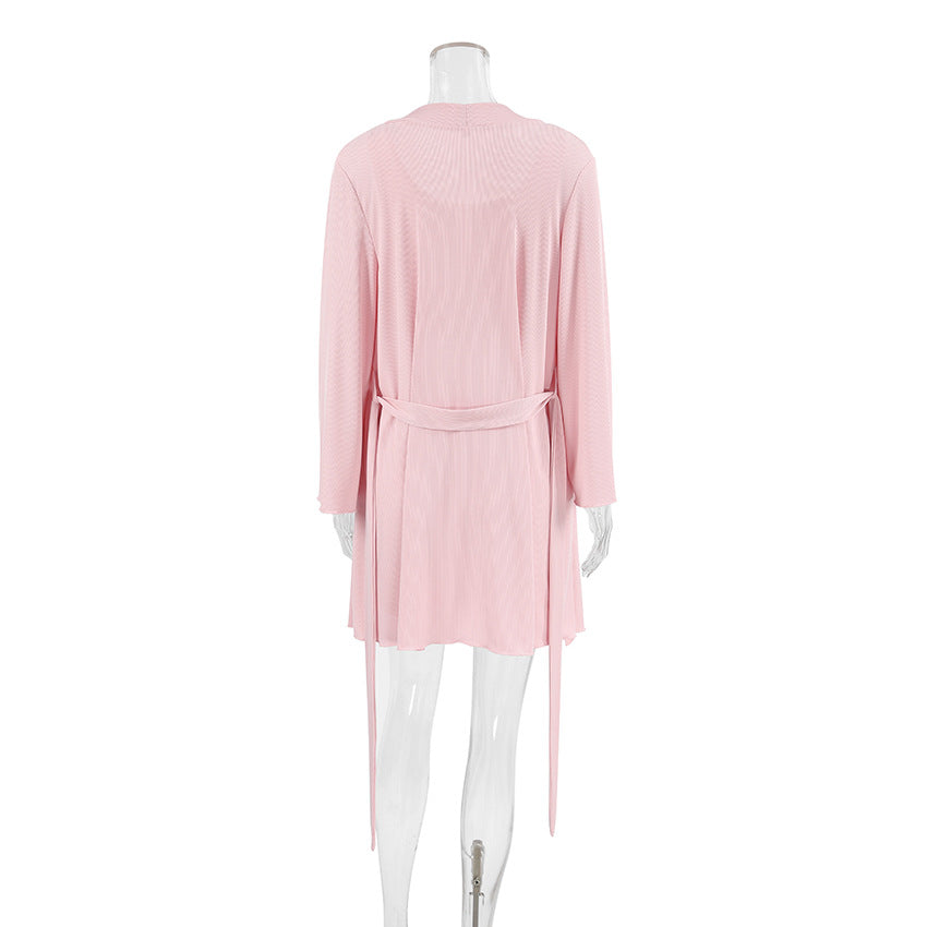 Dame Lounge-sæt med cropped top og afslappede shorts Stilla