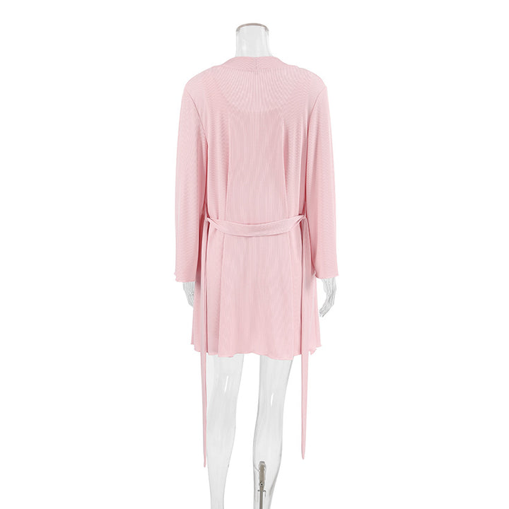 Dame Lounge-sæt med cropped top og afslappede shorts Stilla