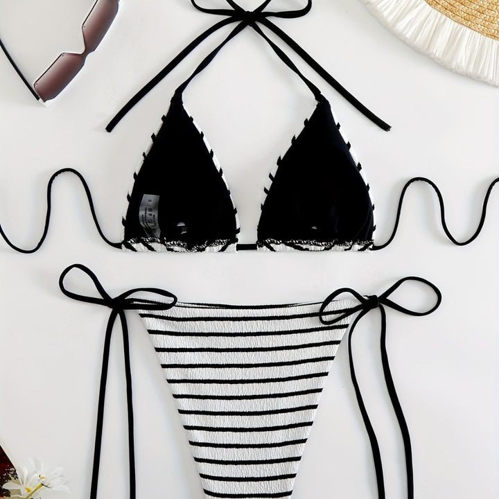 Damer Stribet Bikini Sæt Skovae