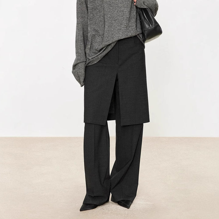 Dame Mode Culotte lavet af høj kvalitet stof med elegant plissé Stilla