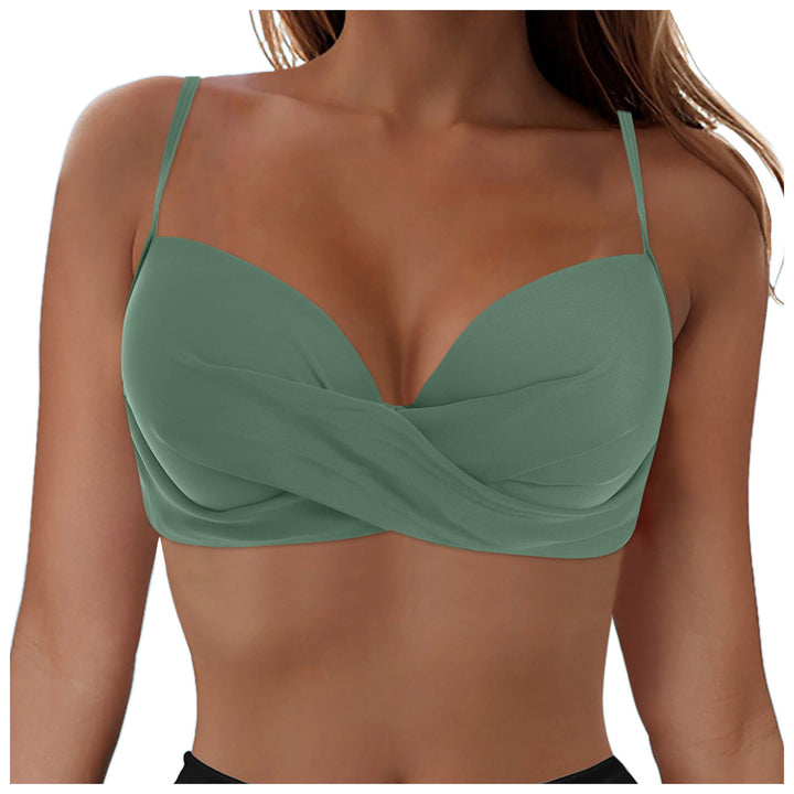 Dame Elegant Bikini top med indpakningsdesign Skovae