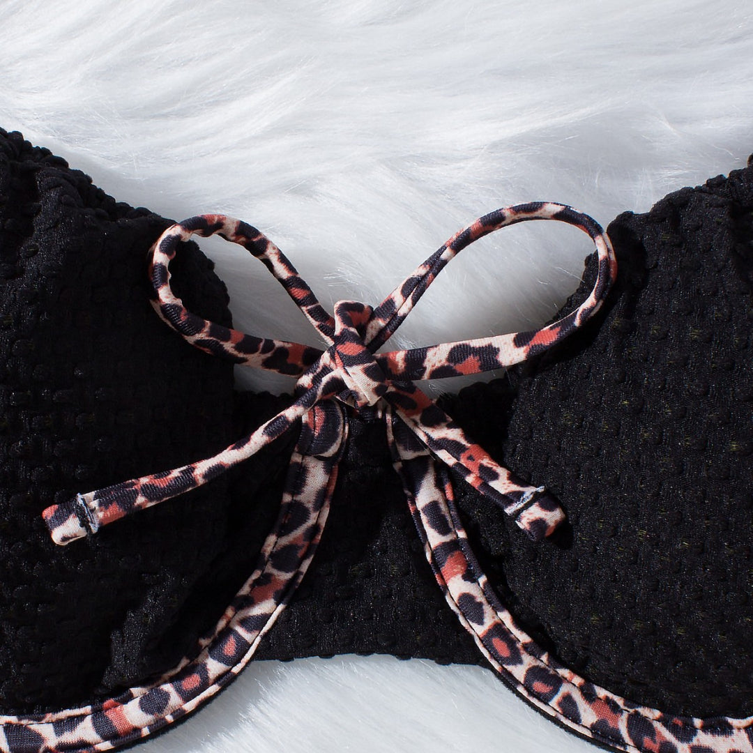 Dame Push-Up Bikini med dyreaccent Skovae
