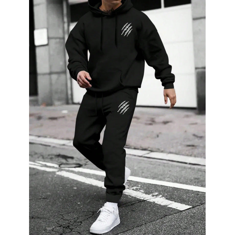 Herre tracksuit med moderne grafisk design og praktiske lommer Skovae