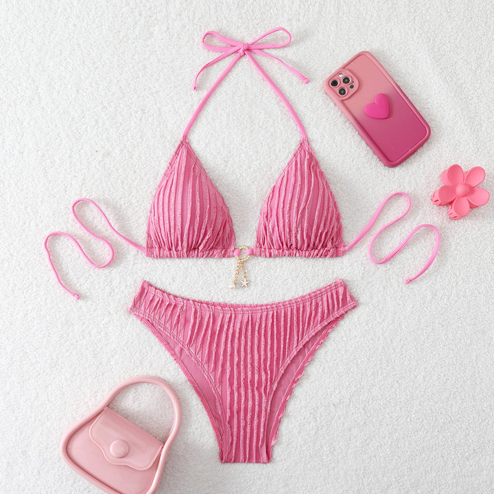 Damer Triangel-Bikini med struktureret design Skovae