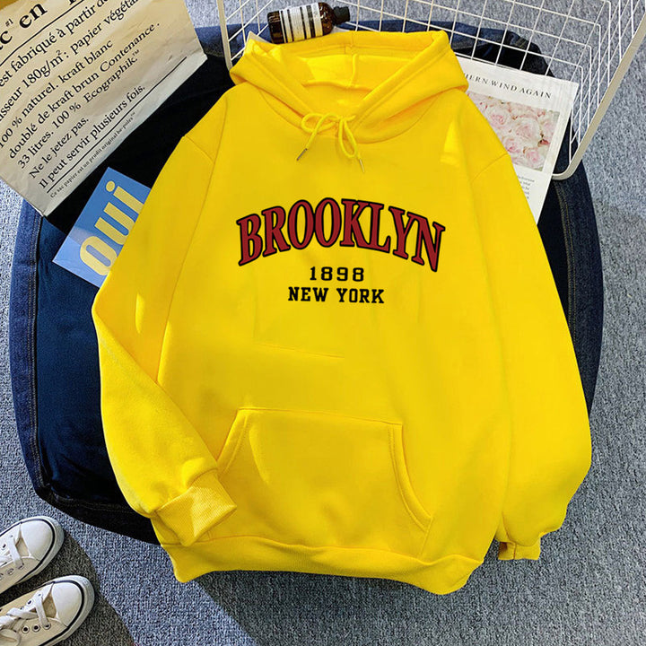 Kvindernes hoodie med urban Brooklyn design Skovae