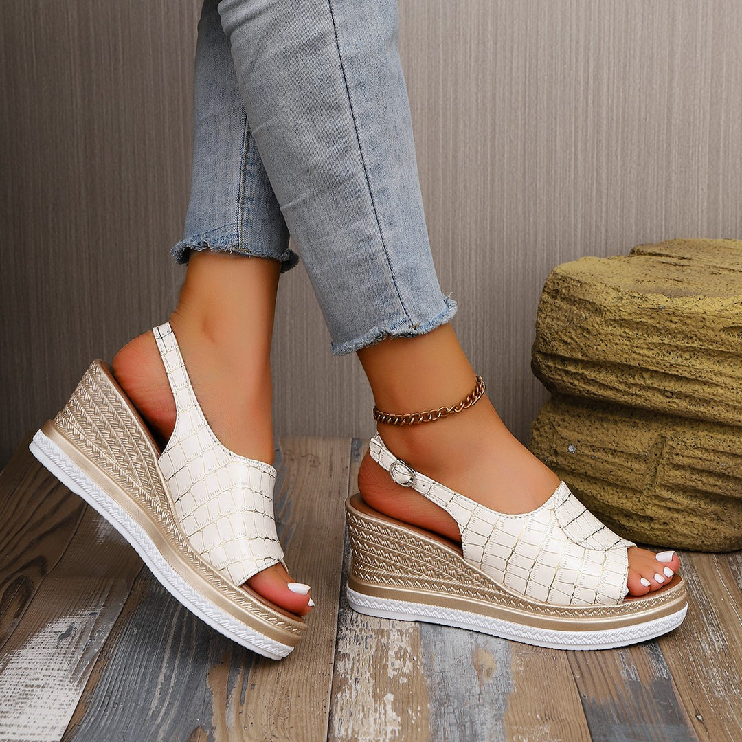 Dame kile-sandaler med flot spænde-design og trendy struktur Stilla