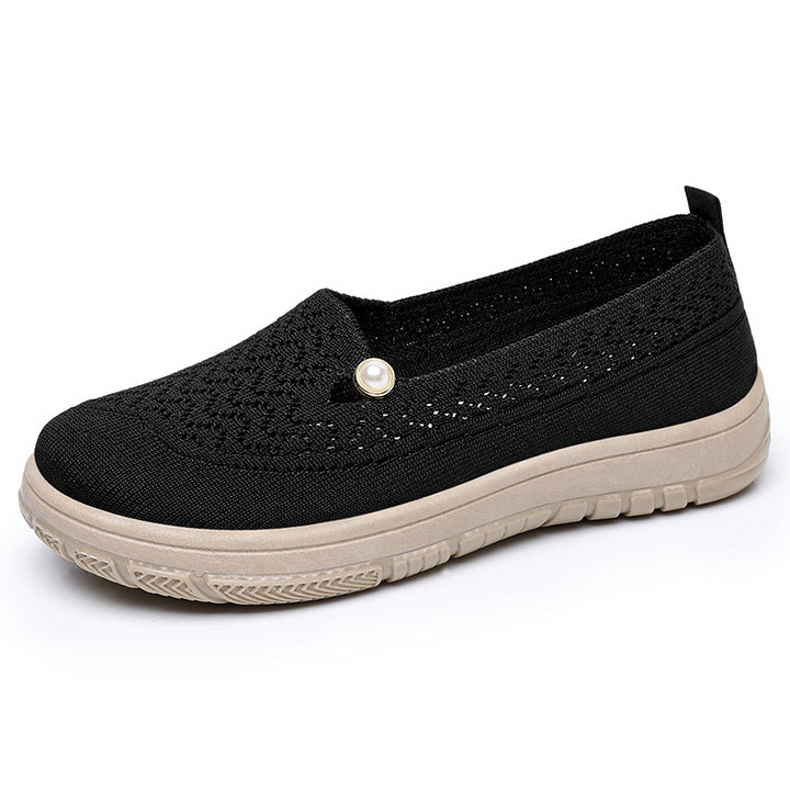 Dame Strik-Slipper med mod fashionable perle og skridsikker sål Stilla