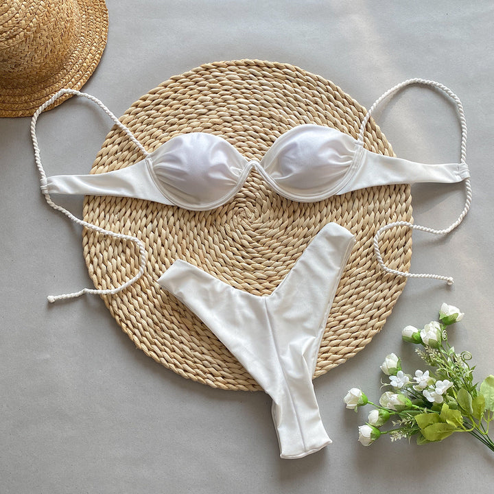 Dame Bikini-sæt med polstret top og justerbare stropper Stilla