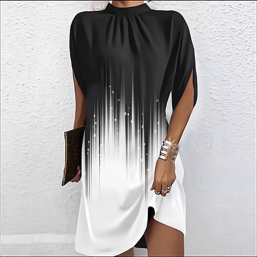 Damer Chic asymmetrisk Shiftkjole Stilla
