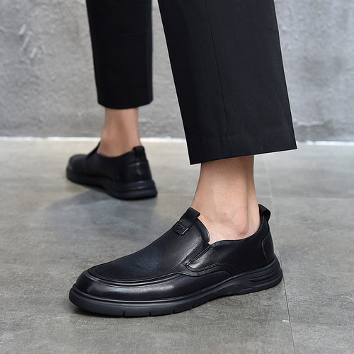 Herrer behagelige læderslippers med skridsikker sål og ergonomisk design Stilla