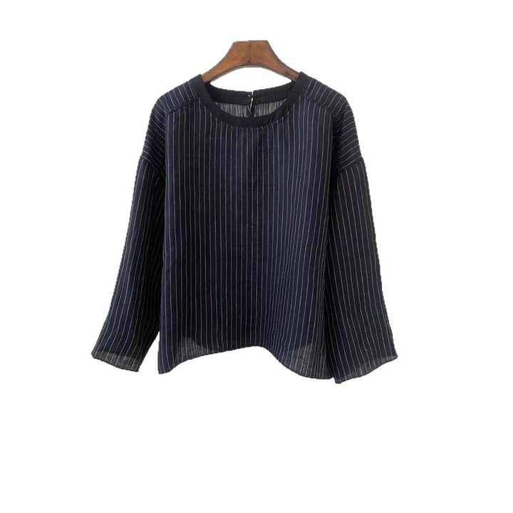 Femme Stribet Let Pullover Top Stilla