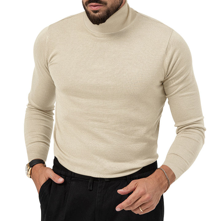 Herrer rullekrave sweater lavet af fint, åndbart uld med elegant snit Stilla
