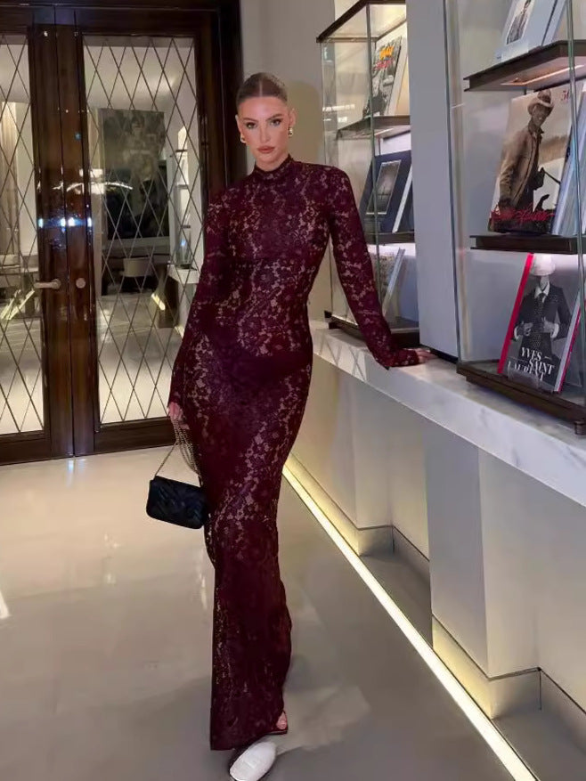 Femme Elegante Spidskjole Stilla