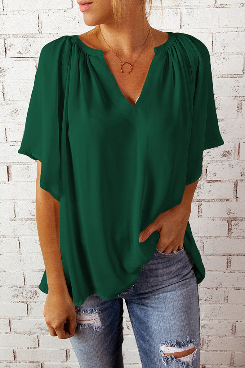 Dame elegant chiffon bluse Stilla