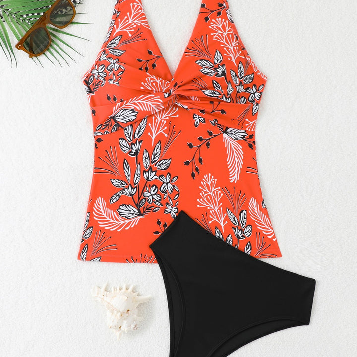 Dame blomster mønster tankini sæt Stilla