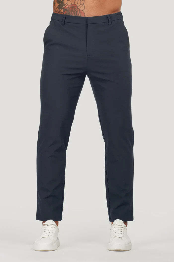 Herre Slim-Fit Chino bukser med elastisk talje og dekorative detaljer Stilla