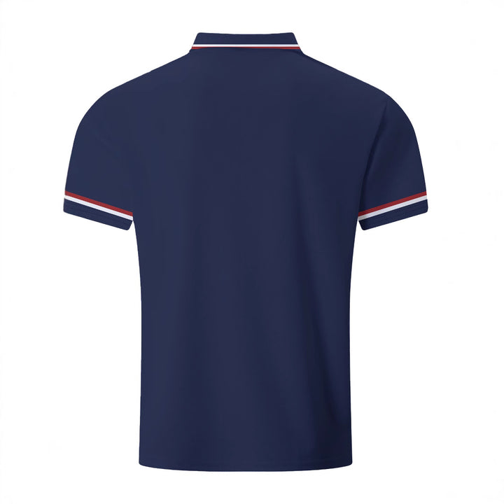 Herrer Poloshirt med moderne kontraster og åndbare egenskaber Stilla