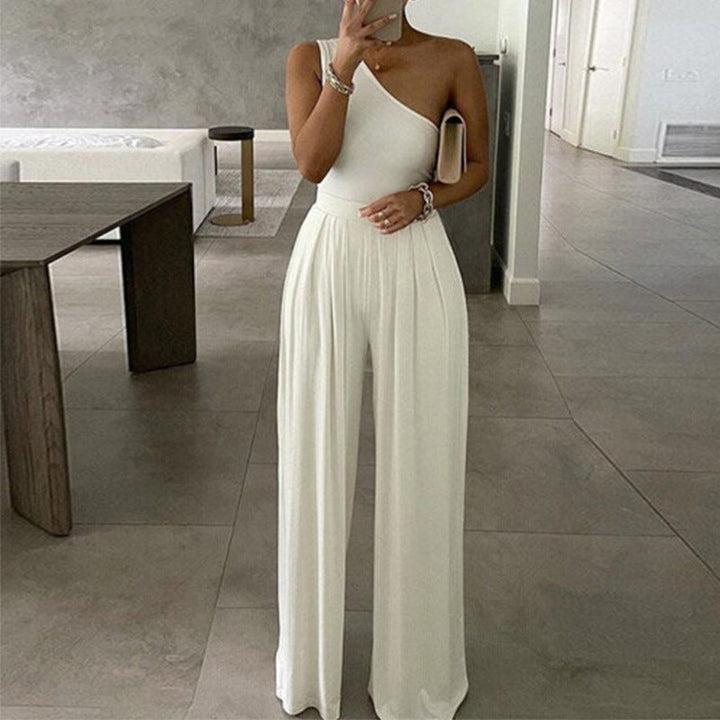 Dame Elegant En-Skulder Jumpsuit Skovae
