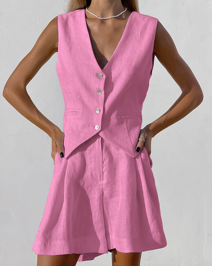 Dame elegant vest med bred pasform og feminin silhuet Stilla