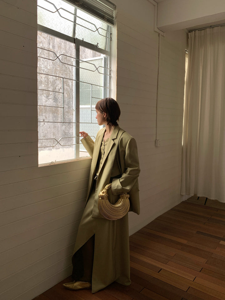 Dame oversized blazer med struktureret materiale og elegante detaljer Stilla