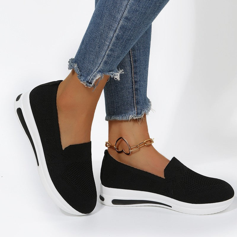 Dame åndbare Slip-On Sneakers med komfortsål Stilla
