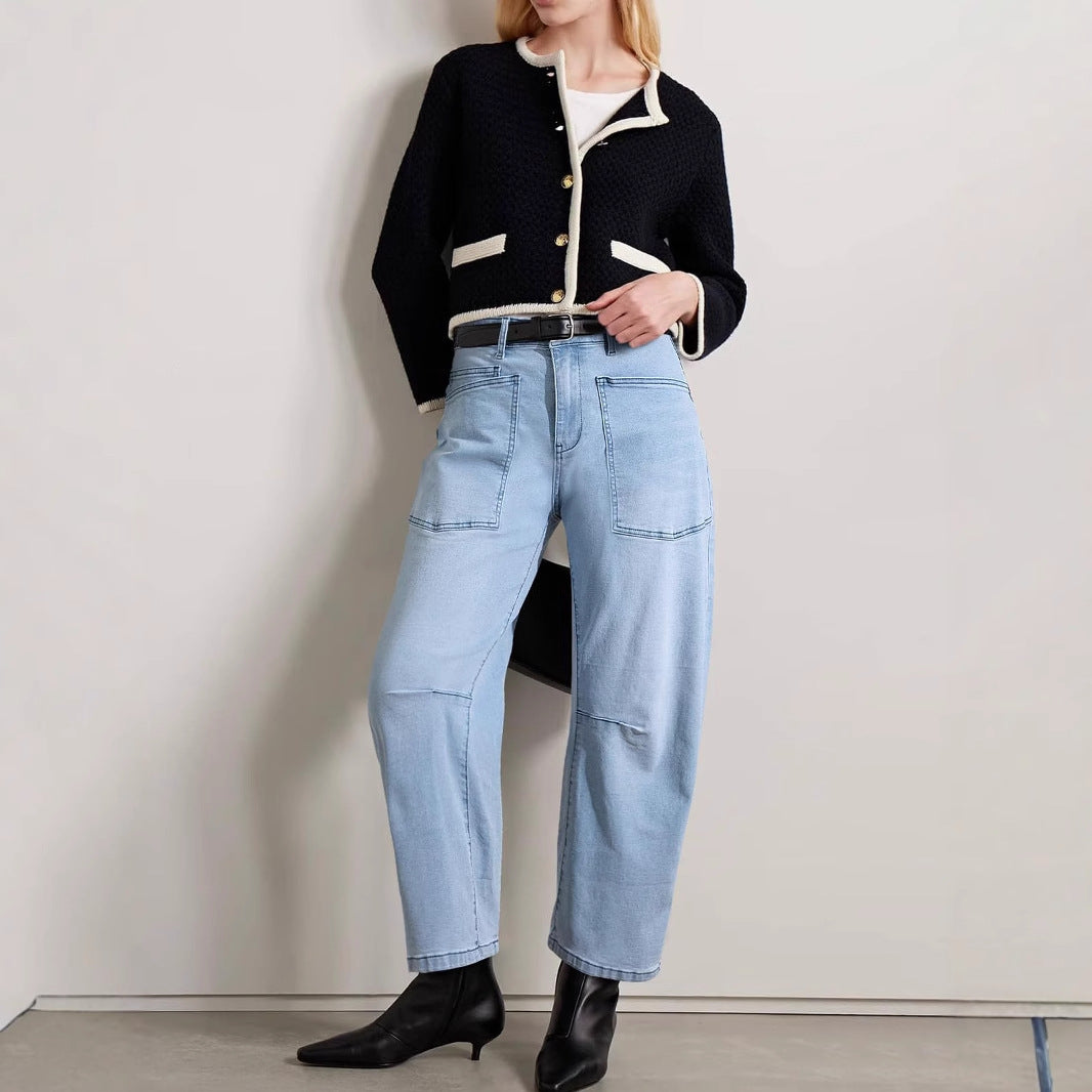 Dame Baggy-jeans i afslappet workwear-stil Stilla