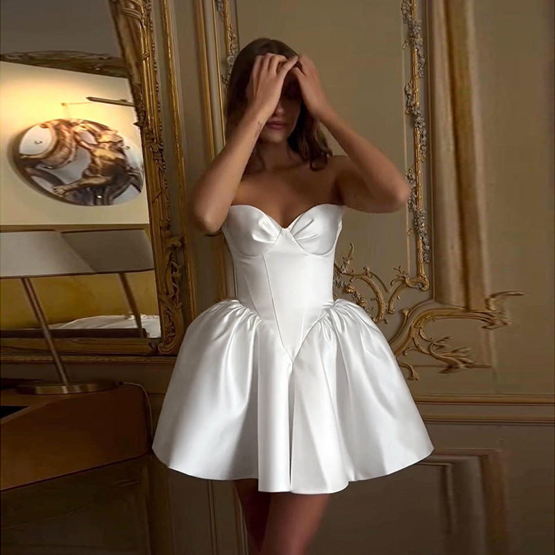 Dame Strapless Hjertekjole Ballgown Stilla