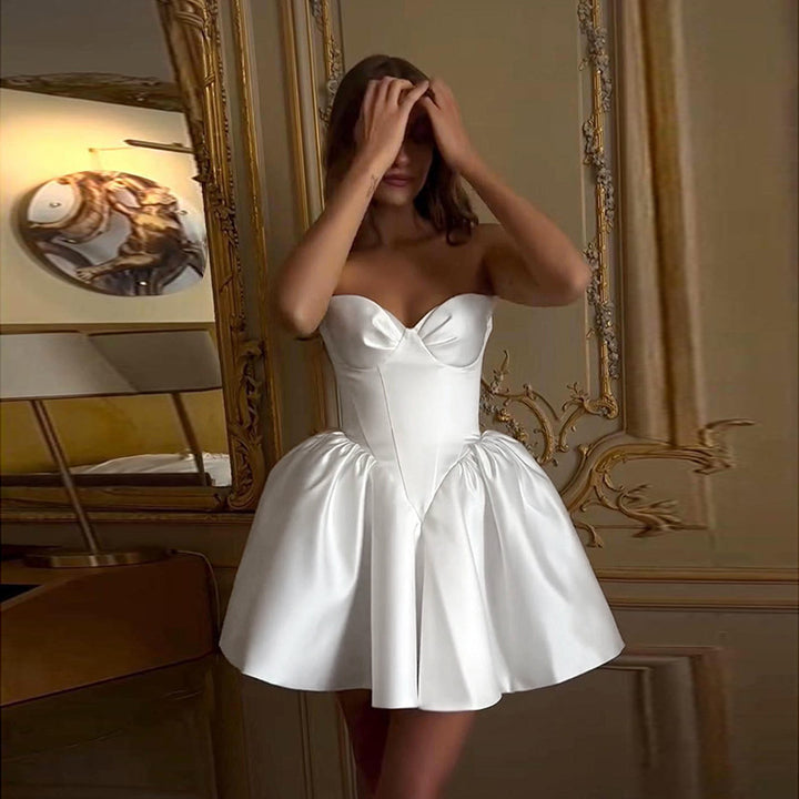 Dame Strapless Hjertekjole Ballgown Stilla