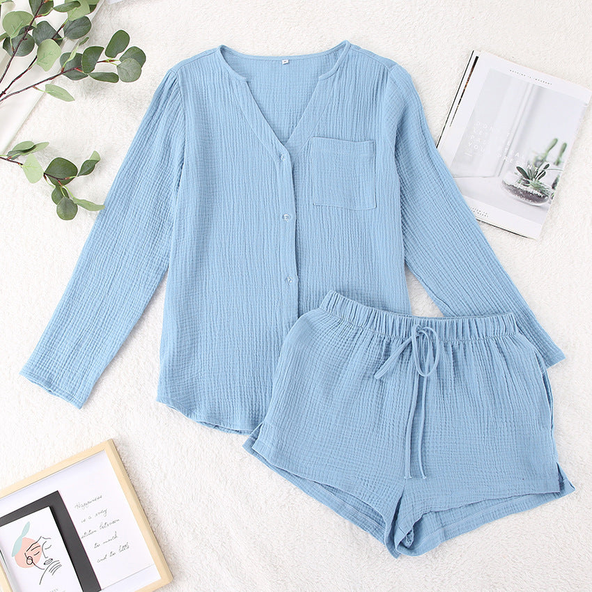 Dame Cozy Button-Up Loungewear Set Stilla